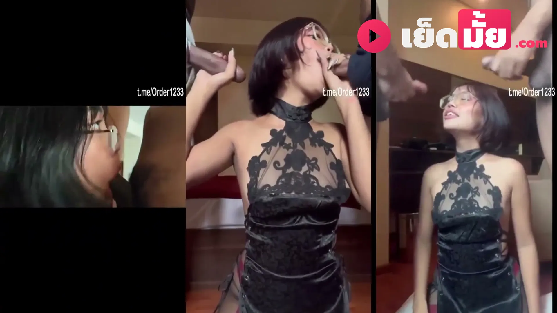 คลิปหลุดมาใหม่ สวิงกิ้งน้องแว่นหน้าใสแต่รอบจัด ให้หนุ่มรุมเย็ดสด ปากดูดควยไม่พักรับน้ำเงี่ยนเต็มหัว